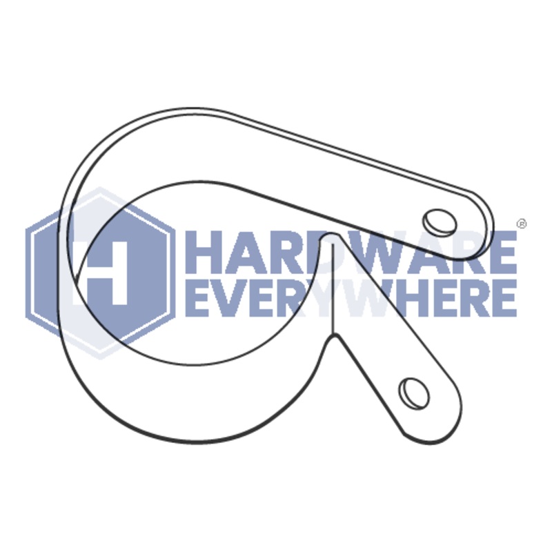 11/16 x .203 NYLON CABLE CLAMPS / Nylon / Natural White