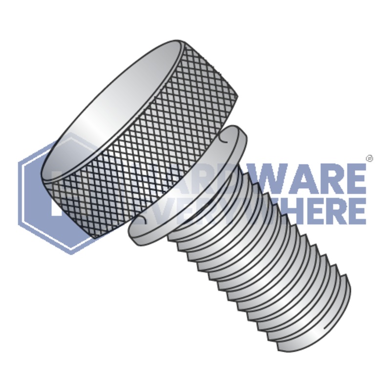 4-40 x 1/2 KNURLED THUMB SCREWS / 18-8 Stainless Steel / Plain FUL163378749051
