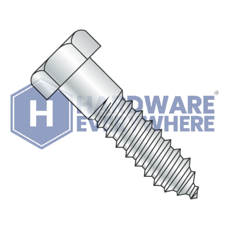 5/8 x 16 LAG SCREWS / Hex Head / Steel / Zinc
