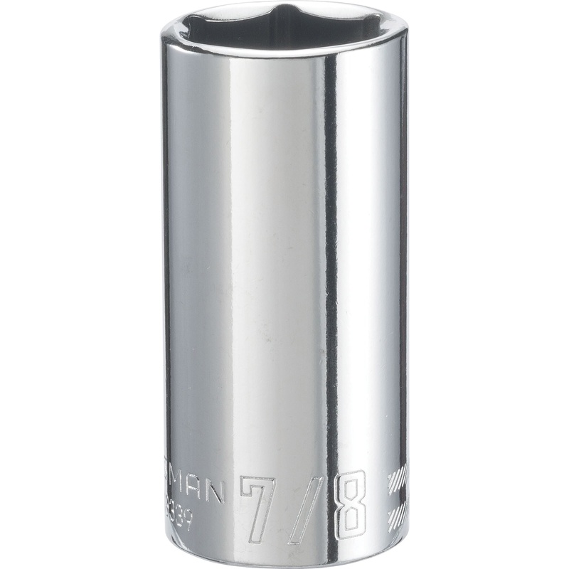 Craftsman CMMT43339 Socket, System of Measurement: Imperial, 7/8 in Socket, 3/8 in Drive, 6-Point