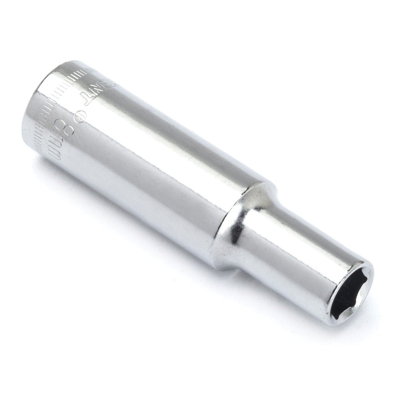 CRESCENT CDDS38N Socket, System of Measurement: Metric, Deep Length, 8 mm Socket, 3/8 in Drive, 6-Point