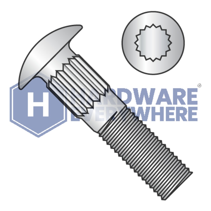 1/4-20 x 3 CARRIAGE BOLTS / 18-8 Stainless Steel / Plain FUL163378759905