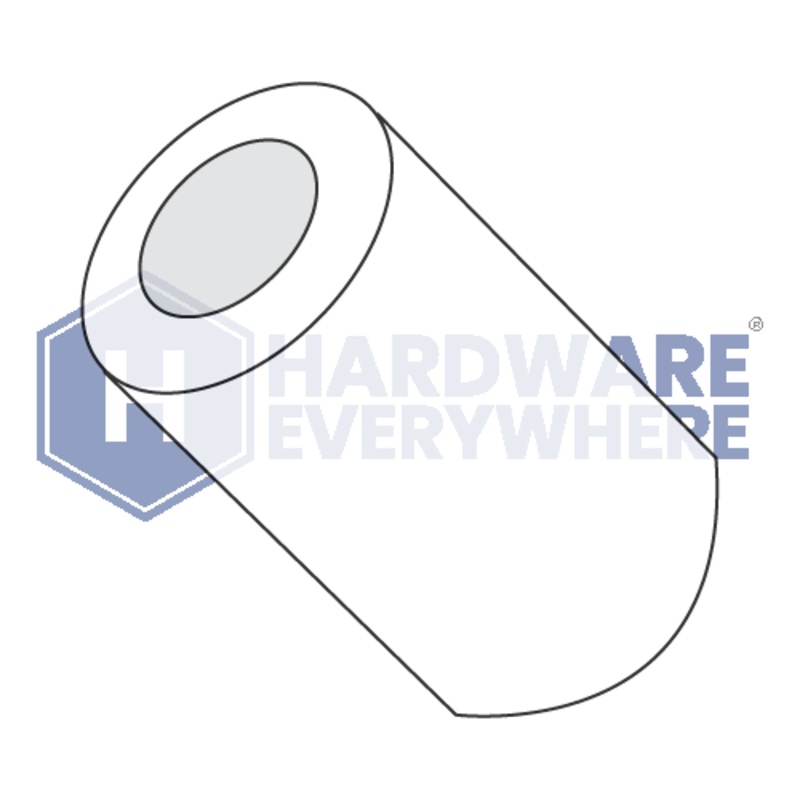 6 x 3/16 ROUND SPACERS / Nylon / Natural White FUL163378748671