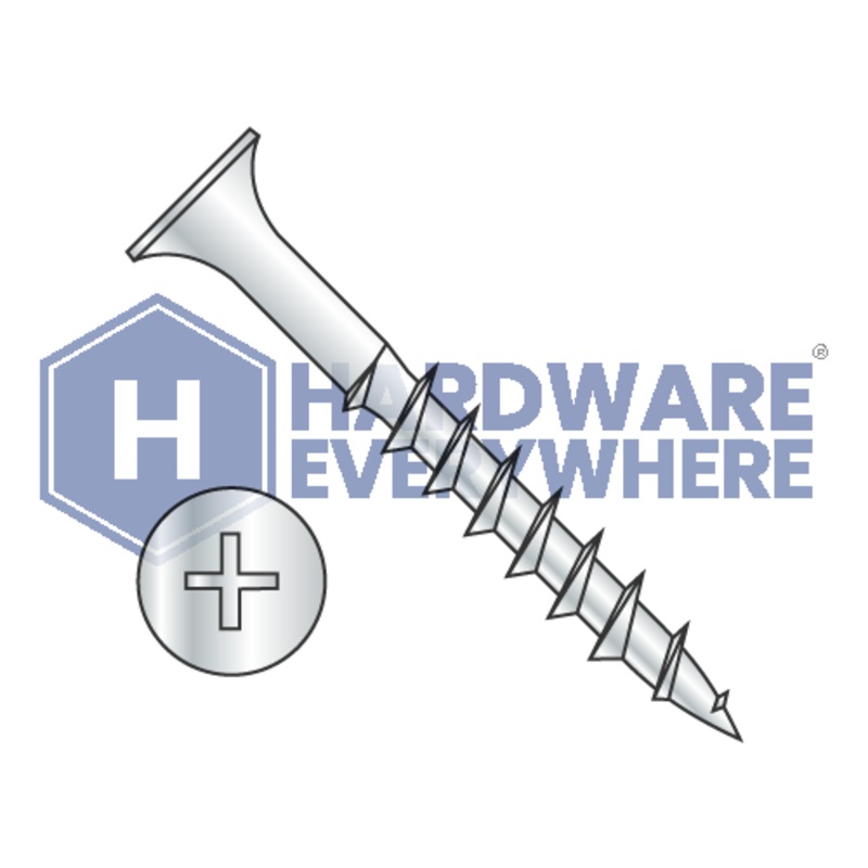 8 x 1 1/4 DECK SCREWS / Phillips / Bugle Head / Steel / Dacrotized