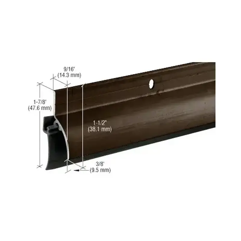CRL DB037DV36 Dark Bronze Anodized Door Sweep-Rain Drip Combination for 36" Door