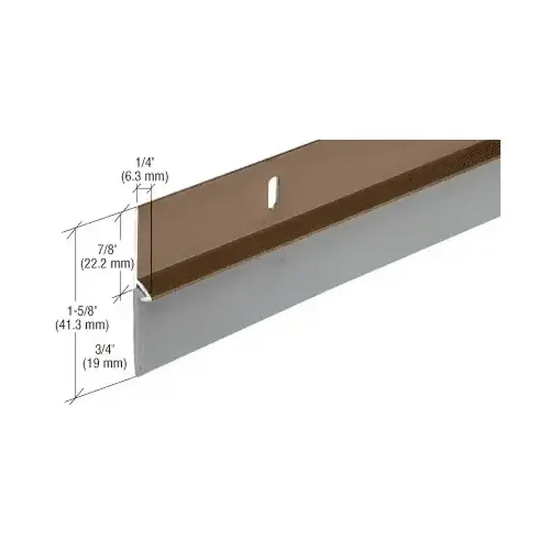 CRL DS37BRW Brown Aluminum Door Sweep