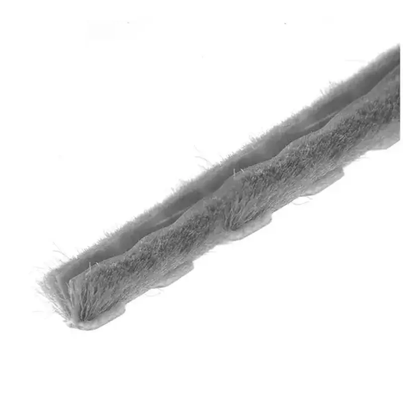 CRL Z78273C-CCP4 Zipper Pile Weatherstrip .270" Backing - .200" Pile Height -  4 inch Sample