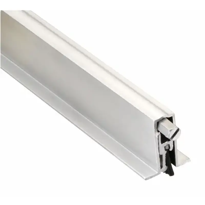 Pemko 411ANBL30 30" Automatic Door Bottom with Nylon Brush for Full Mortise Models Mill Finish Aluminum Finish