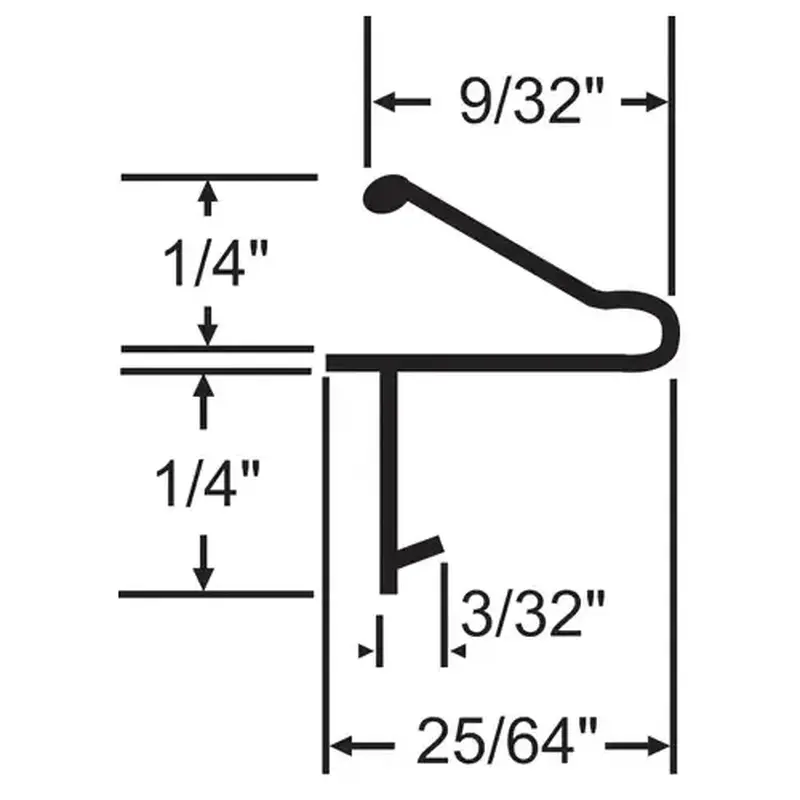 Brixwell 63-310w 7 Foot White Weatherseal polyflex - 84" Stock Length