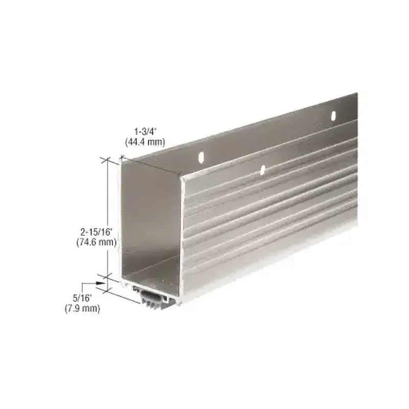 CRL DB054AV36 Aluminum Wrap Around Door Shoe With Vinyl Weatherseal for 36" Door