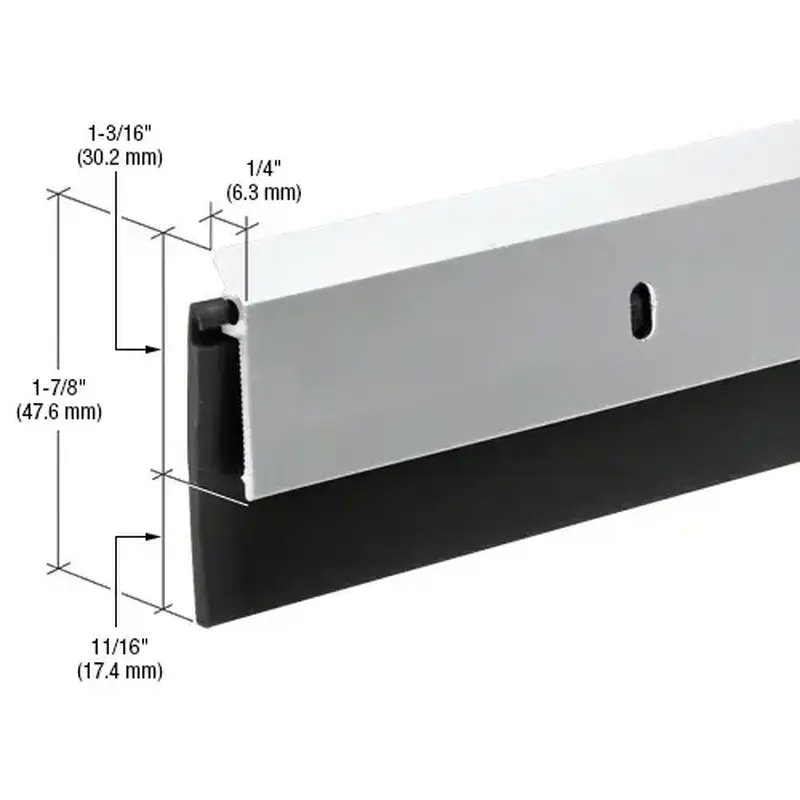 CRL DB062AV36 Aluminum and Rubber Door Sweep for 36" Door