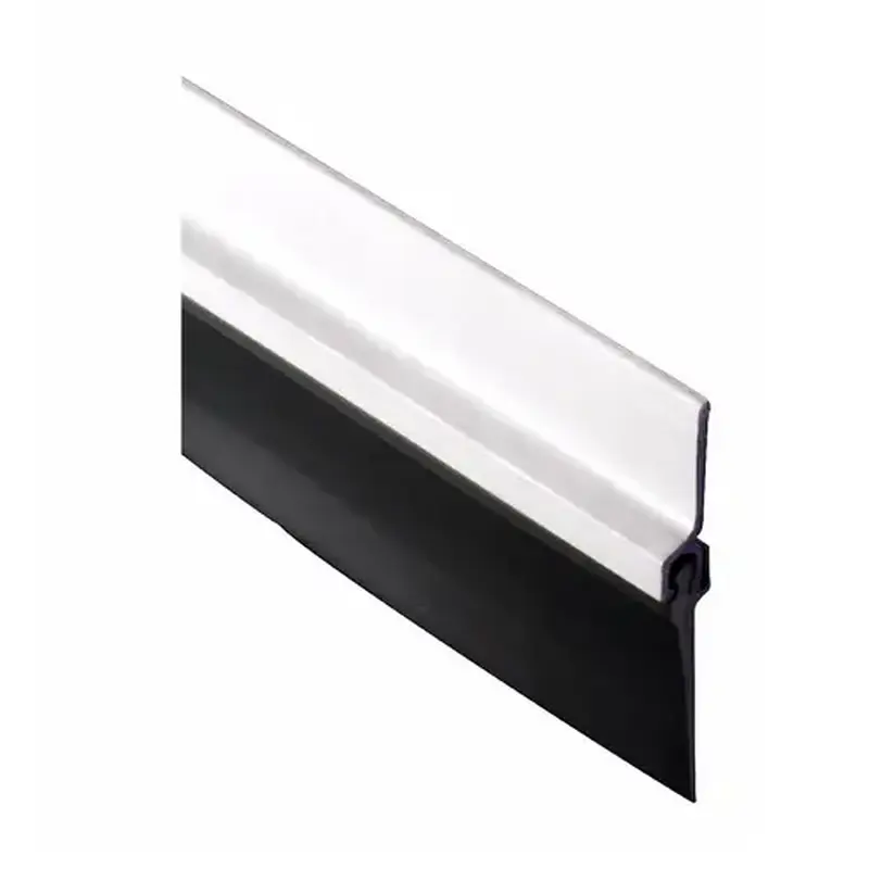 Pemko 307AV96 96" (8') Door Bottom Sweep with 1" Vinyl Mill Finish Aluminum Finish