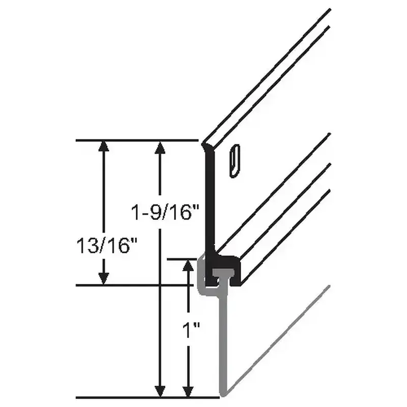 Brixwell 900-8179m 36in Mill Door Sweep includes Fasteners