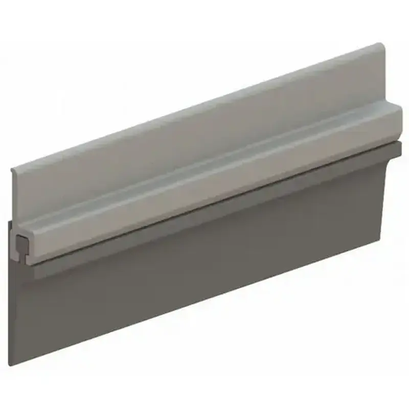 Hager 756SMIL36V 36" Vinyl Door Bottom Sweep or Astragal Mill Finish Aluminum Finish