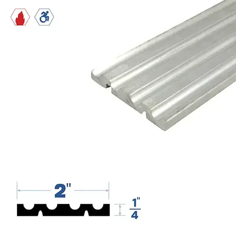 Brixwell 3276MA-RUB-48 48" Adjustable Threshold (2" by 1/4") Mill Aluminum4