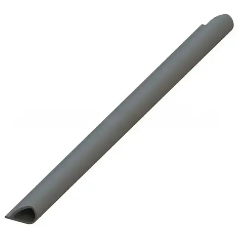 Hager 736S204 204" (17') Press On Weatherstrip with Smoke Seal Charcoal Finish - * Not Returnable *
