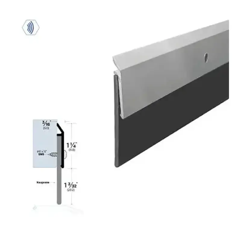 Brixwell 7836DB Door Sweep (3/16" by 1-11/32") Dark Bronze Anodized Aluminum