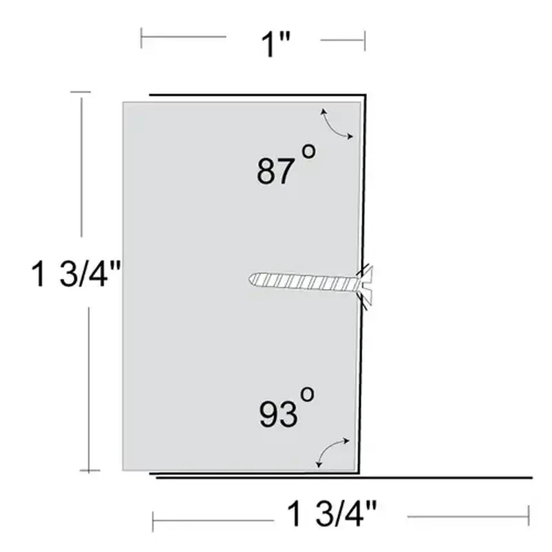 National Guard Products 562-108 Single Beveled Edge Astragal on Inactive Leaf