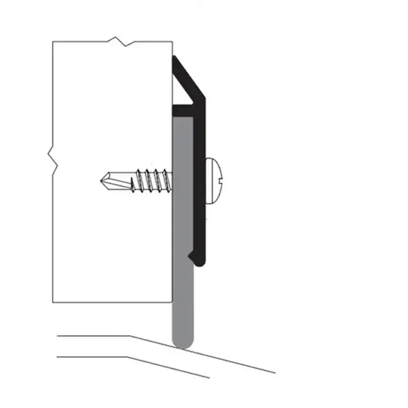 Zero 39A40  ZERO 40 IN DOOR SWEEP Aluminum