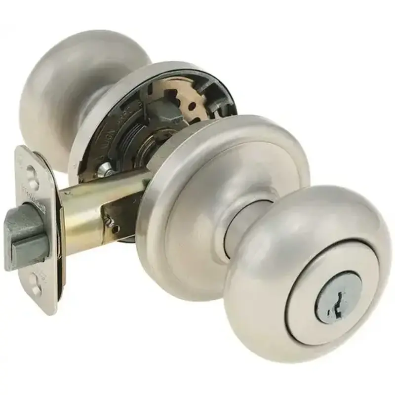 Kwikset 750H 15 SMT 6AL RCS SmartKey Security Hancock Storeroom Lock, Satin Nickel