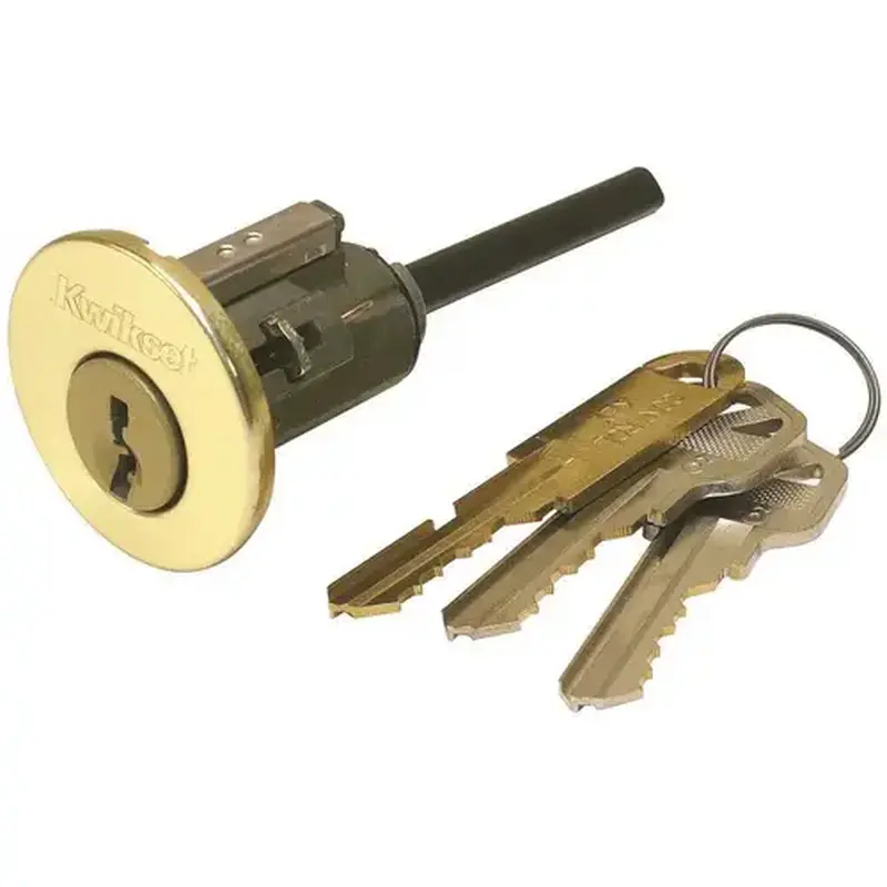 Kwikset 7765-3 Polished Brass Replacement Cylinder for 780 Deadlock