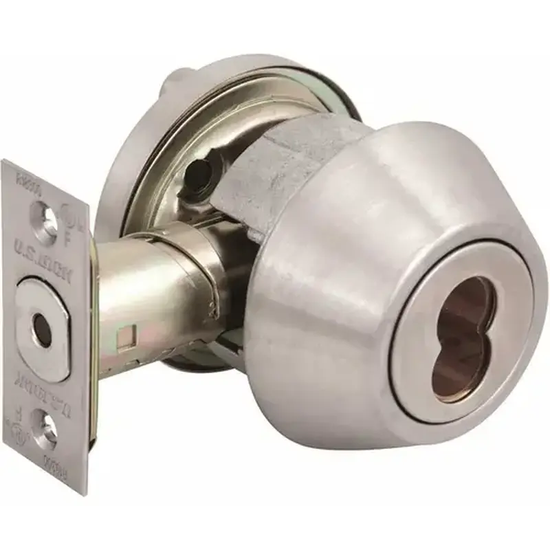 US Lock USX1604SIC32D 1600 GR2 US32D Single Cylinder Deadbolt SFIC Prep(Core Sold Separately) Adjustable Backset Brushed Stainless