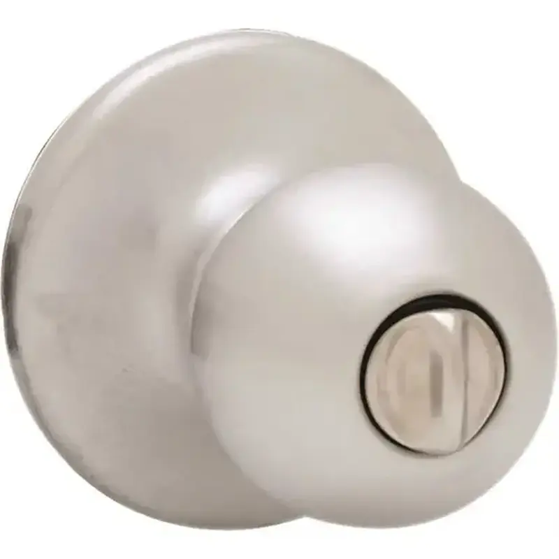 Kwikset 300P 26D 6AL RCS Polo Satin Chrome Privacy Bed/Bath Door Knob