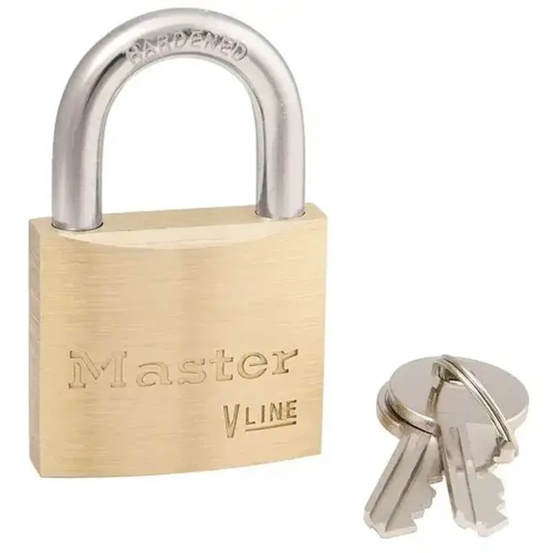 Master Lock 4140KA 3231 1-1/2 in. W Masterlock Brass Padlock Keyed Alike
