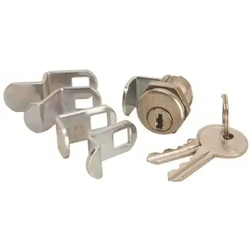 National Brand Alternative 901028 Zinc Alloy Mailbox Lock Brushed Nickel