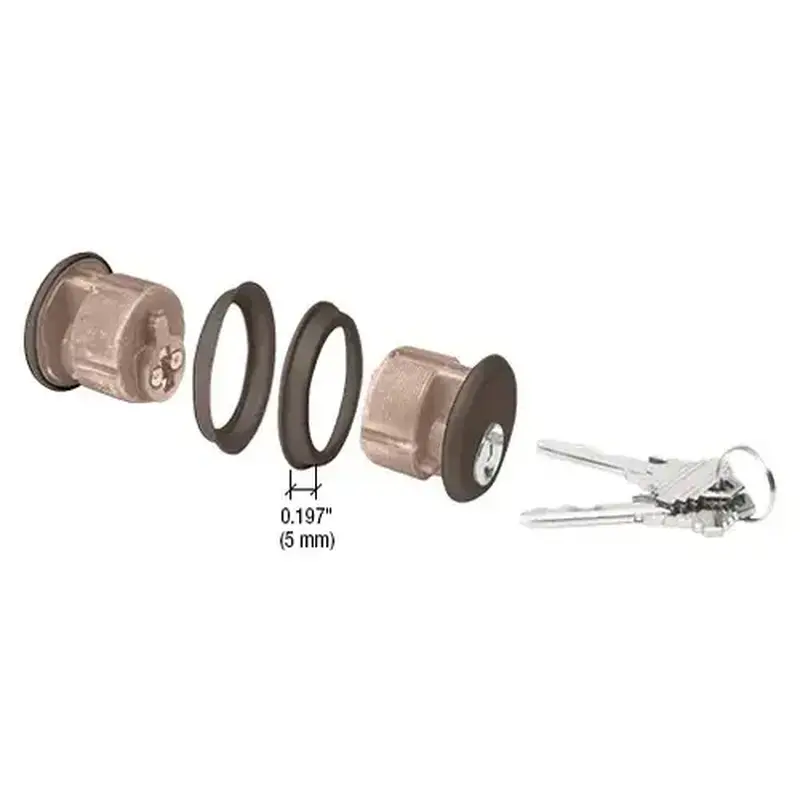 Schlage DL2171SCKDDU Bronze Double Mortise Cylinder with 'C' Keyway and Keyed Randomly Pair