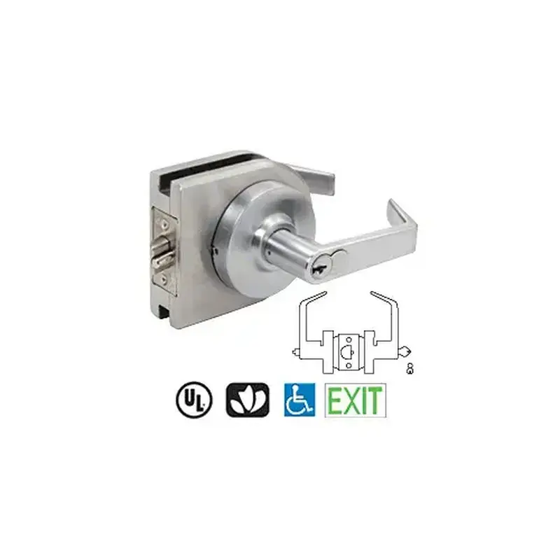 CRL LH52BS Brushed Stainless Grade 1 Lever Lock Housing - 7-PIN SFIC Entrance