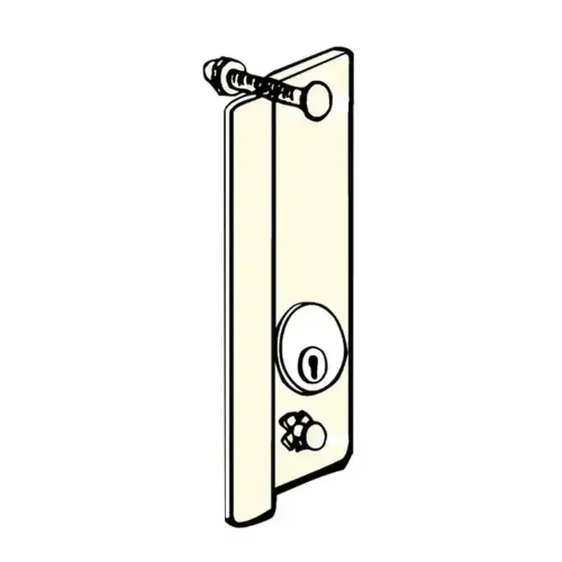 Don Jo GLP-307-DU-RHR Right Hand Reverse Door Guard for Aluminum Entrance Doors for Pull Handle Interference Dark Bronze Finish