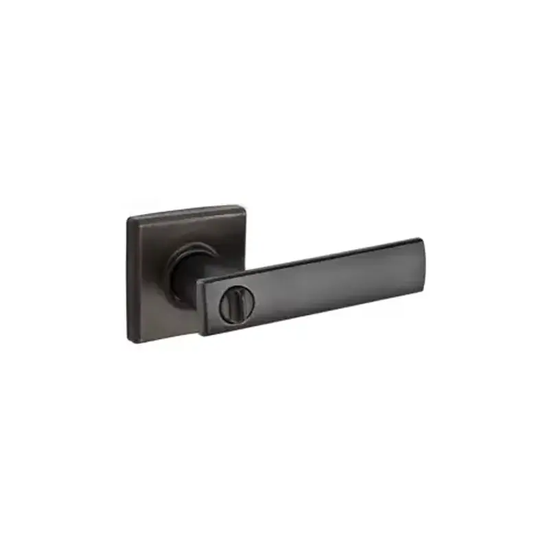 Kwikset 730VDL11P-6ALRCS Vedani Privacy Lever, Square Rose, 6-Way Adjustable Latch 2-3/8"-2-3/4" Backset, Grade 2, Venetian Bronze 11P/716