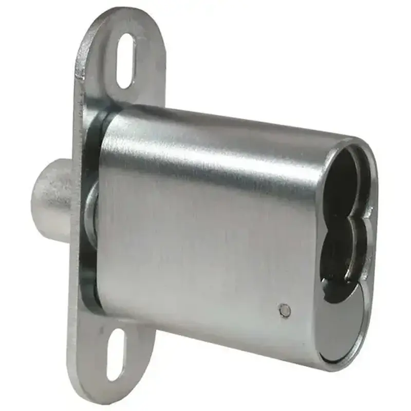 OLYMPUS LOCK 722S US26D IC CORE SLIDING DOOR CABINET LOCK LESS CYLINDER 26D US26D Satin Chrome
