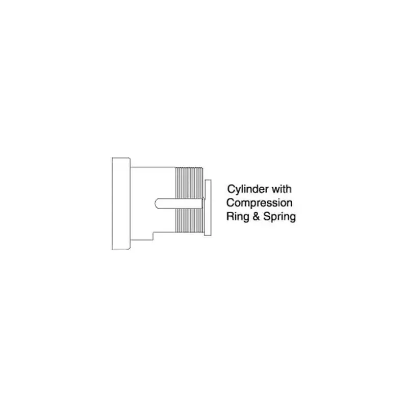 Schlage Commercial 26-064 626 Full Size Interchangeable Mortise Cylinder Housing with K510-730 Cam Satin Chrome Finish