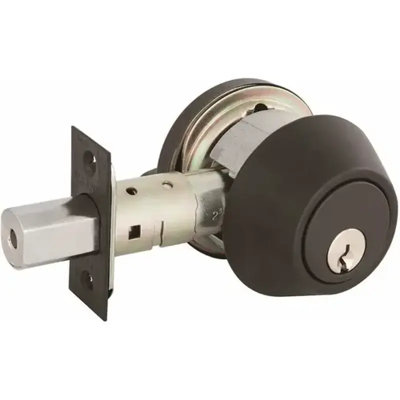 US Lock USX1604S10B 1600 GR2 US10B Single Cylinder Deadbolt SC1 Adjustable Backset Oil-Rubbed Bronze