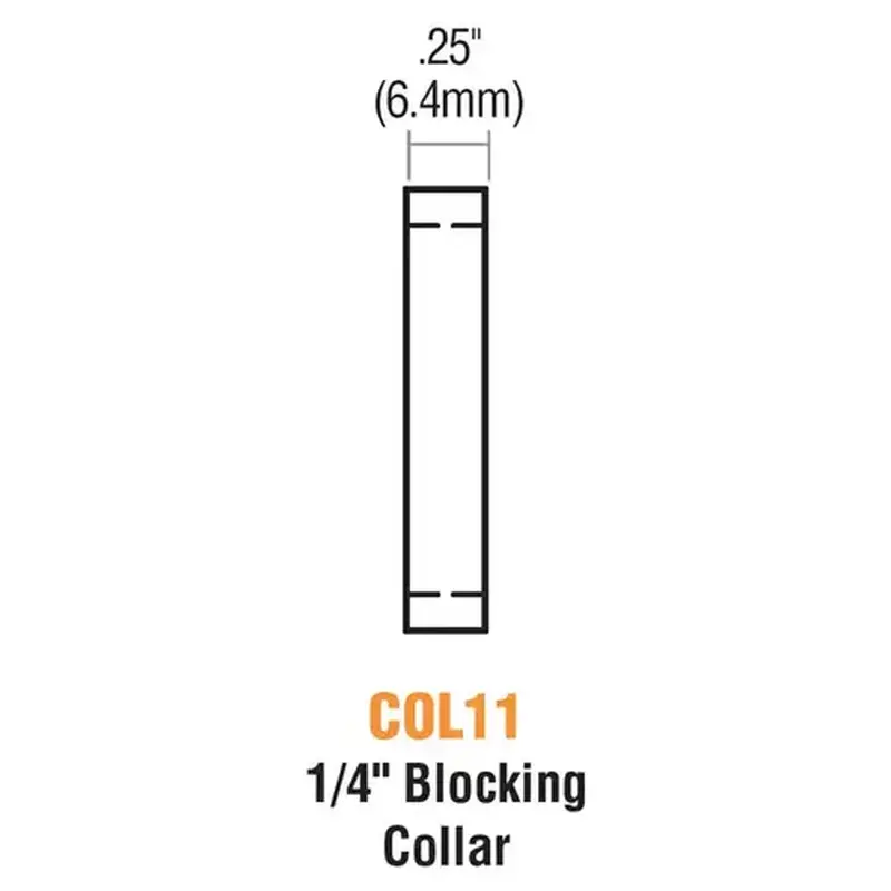 GMS COL11-26D-1 Blocking Collar Satin Chrome