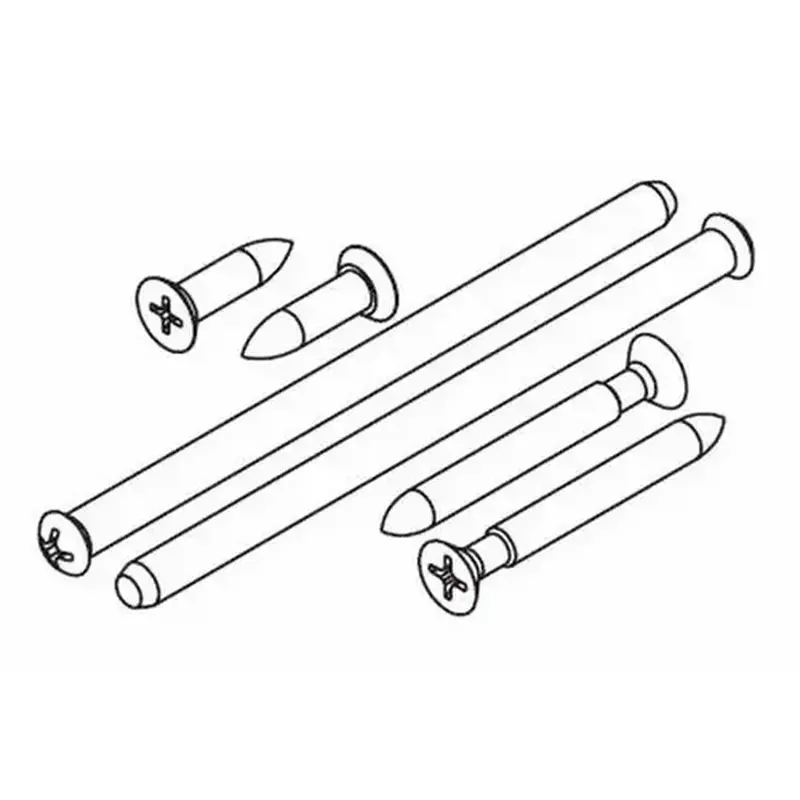 Kwikset 86099-26 665 Deadbolt Screw Pack, Bright Polished Chrome