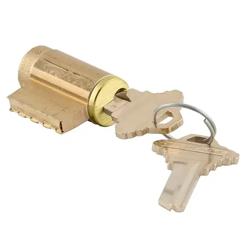 Schlage Commercial 22-001C 606 5 Pin Cylinder C Keyway with B520-375 Tailpiece Satin Brass Finish