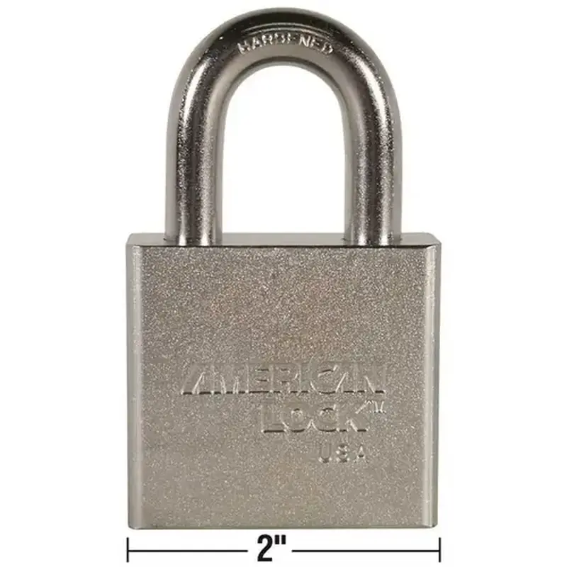 American Lock A5260 5260 Series 2 in. Solid Steel Padlock Body KD Triple Satin Chrome