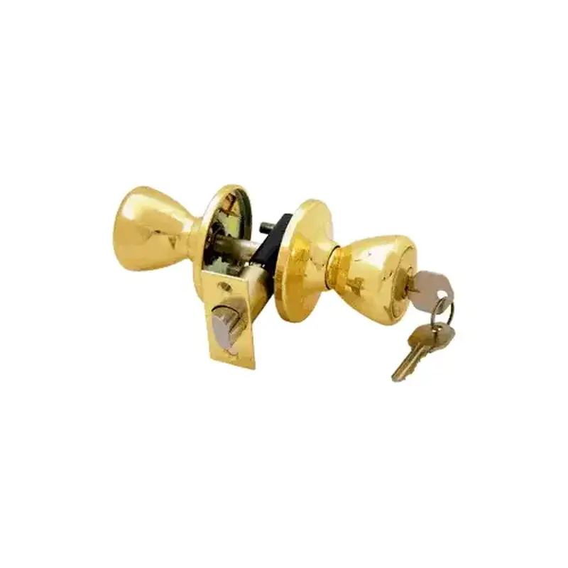 CRL DH2200XD Brass Lock Set with Tulip Knob Design