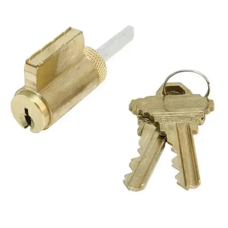 GMS K003-SC-04 Key-In-Lever Cylinder Satin Brass