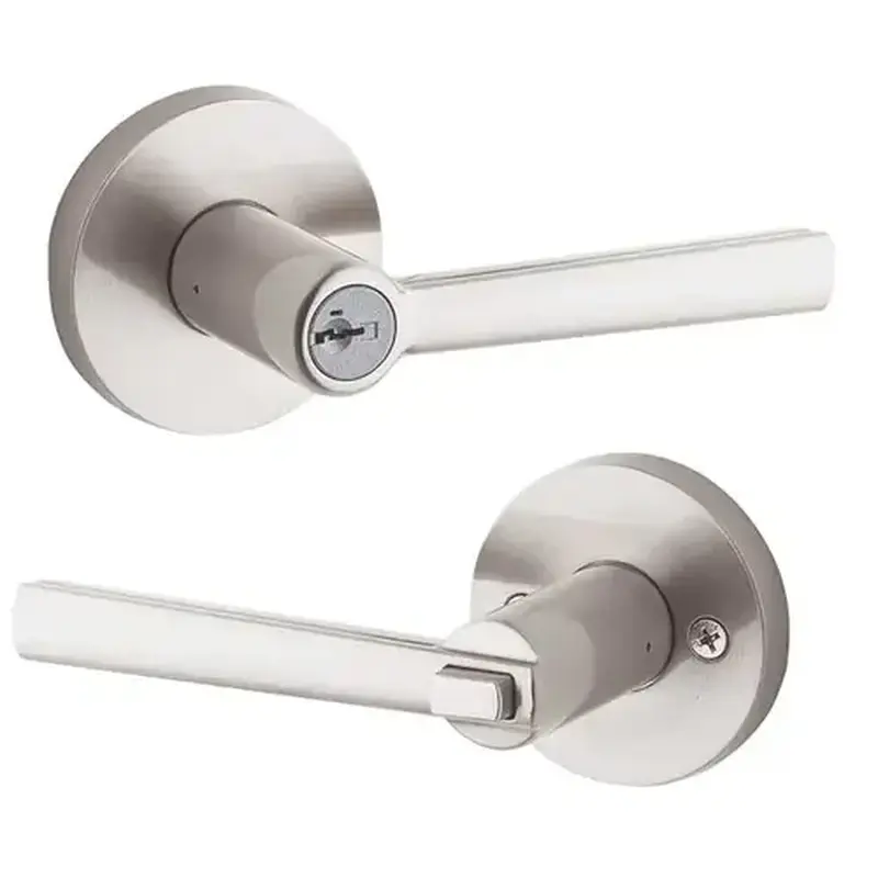 Kwikset 156MRL-RDT-15-SMT-6AL-RCS Montreal Keyed Entry Lever Satin Nickel