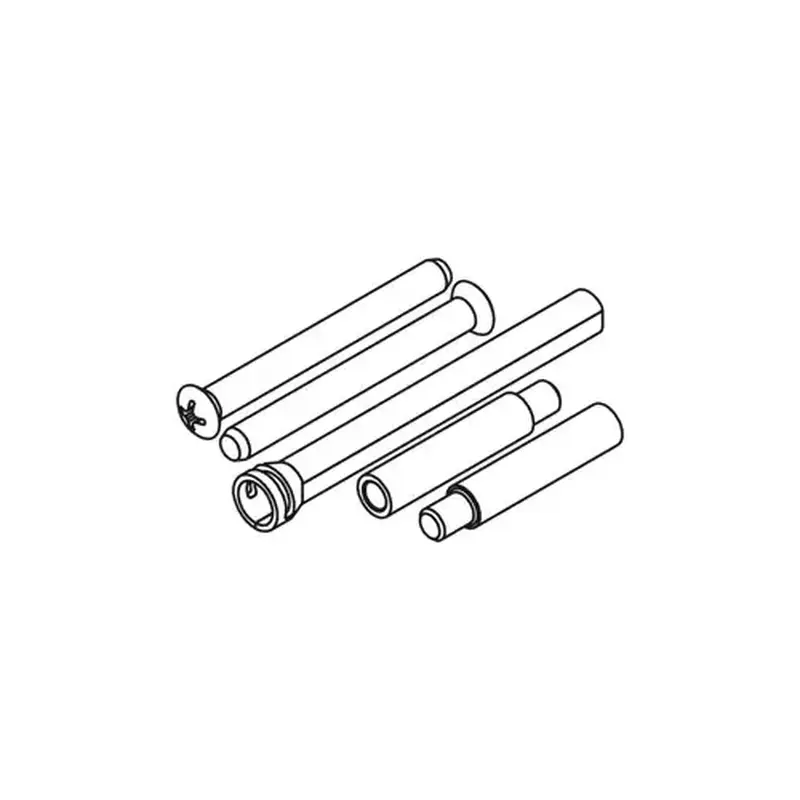 Kwikset 86130-3 665 Thick Door Kit Screw Pack for 2.25" Thick Doors, 605/US3 Bright Brass
