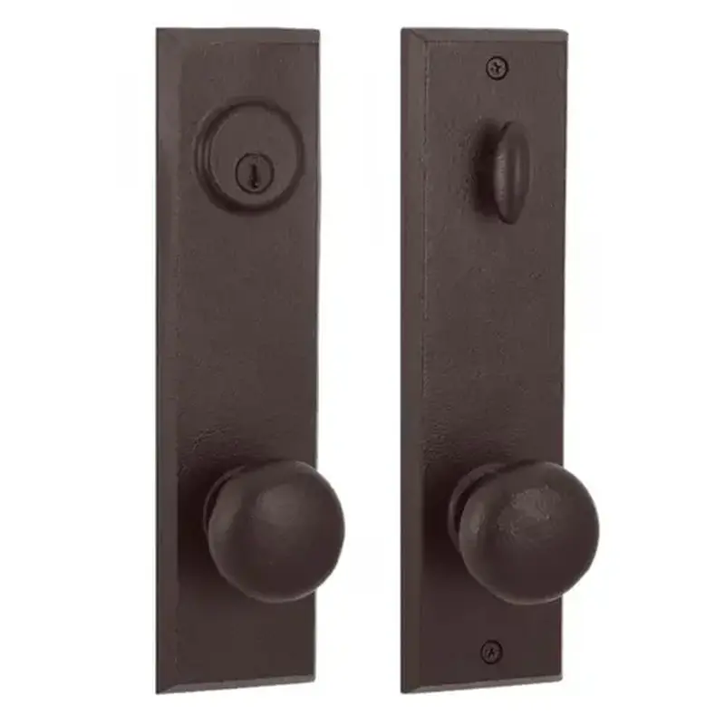Weslock R7941F1F1SL2D  Right Hand Braughton Single Cylinder Deadbolt Passage Handle set with Wexford Knob Oil Rubbed Bronze Finish