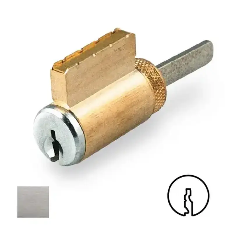 GMS K001-SLB-26D-OB Key-In-Knob Cylinder Satin Chrome