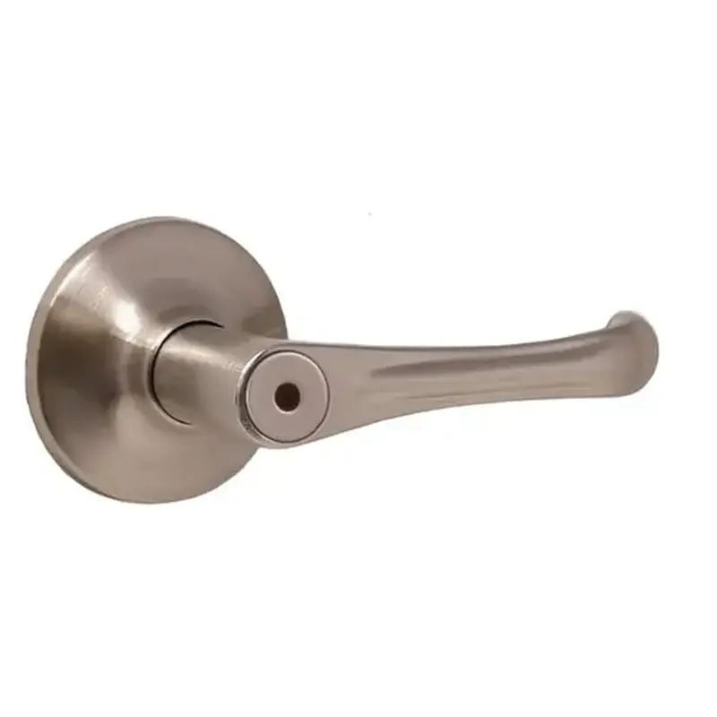 Weslock 00210VNVNFR20  Somerset Privacy Lock with Adjustable Latch and Full Lip Strike Satin Nickel Finish