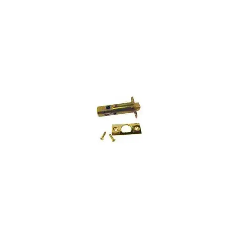 Emtek EMPSL234R3 Radius Passage Latch 2-3/4" Backset Bright Brass Finish