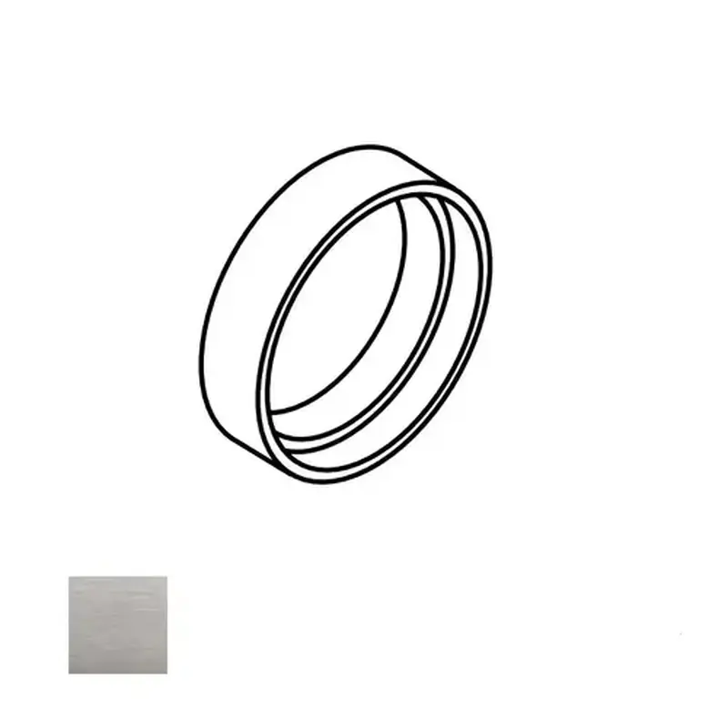 Falcon A08790-000 626 9/32" Straight Protective Cylinder Collar for Use on Escutcheon Trim Satin Chrome Finish