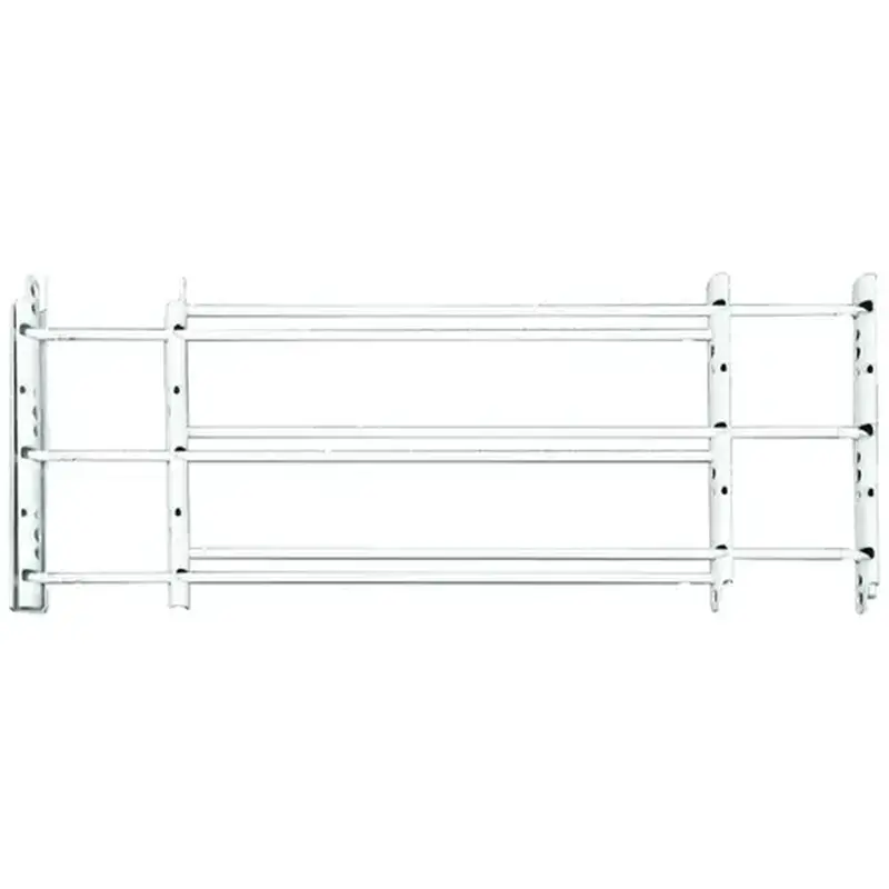 John Sterling 1133-XCP2 1130 Series Window Guard, 24 to 42 in W, 11 in H, Steel, White, 8-11/16 in Bar, 3-Bar - pack of 2